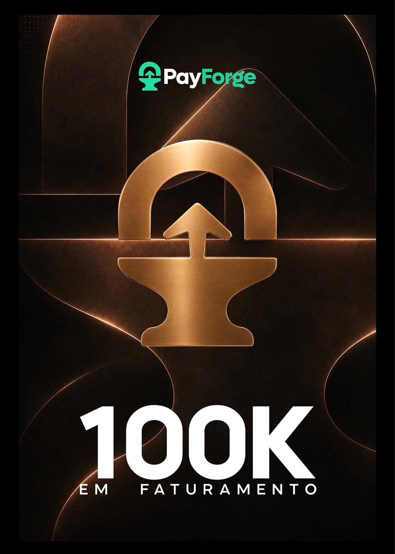 Placa PayForge 100K em faturamento